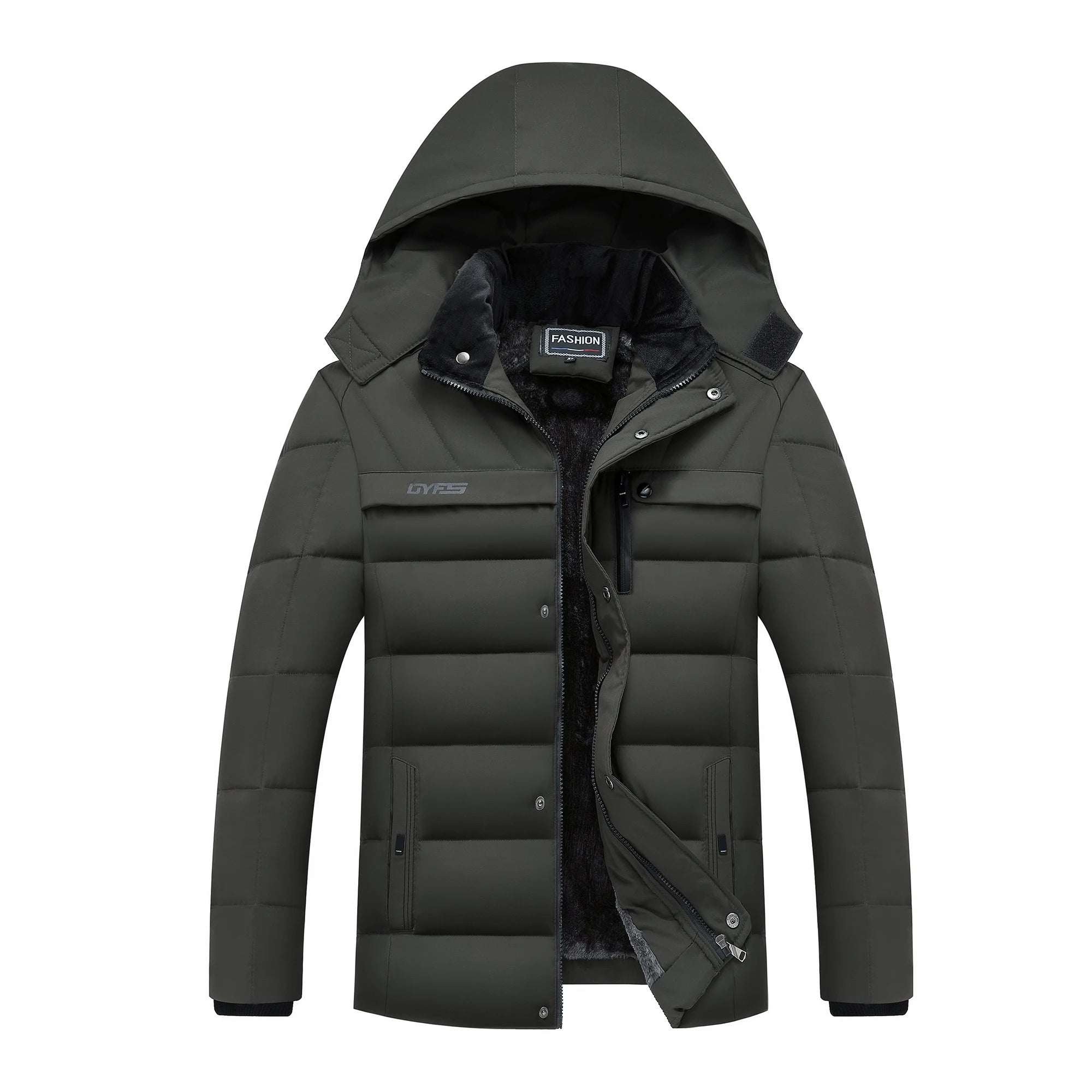 FleeceGuard Plus Size Winter Parka for Men ATHLEXES