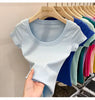 Cotton U-Neck Slimming Summer Tee for Women ATHLEXES