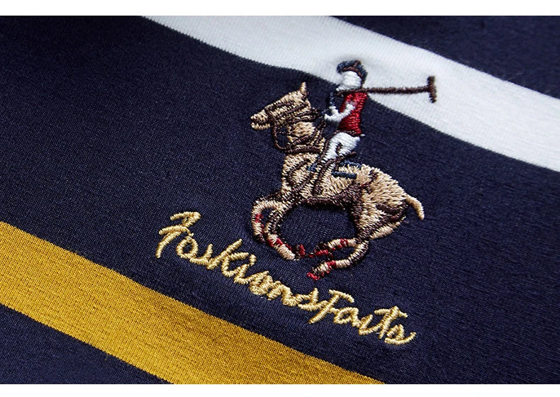 ChicStripe Menâ??s Embroidered Polo Shirt ATHLEXES