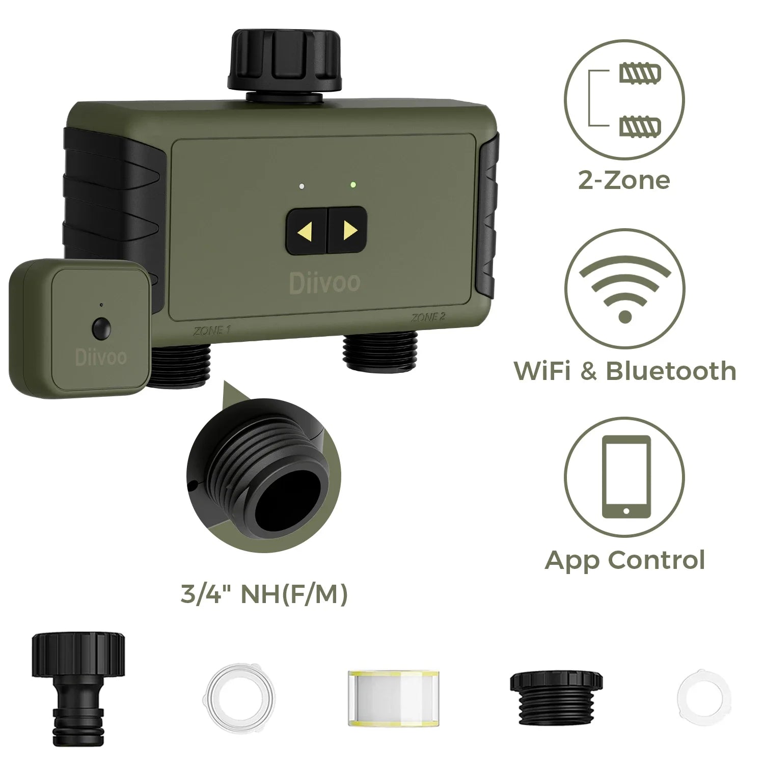 Diivoo Smart WiFi Garden Irrigation Timer with Alexa ATHLEXES