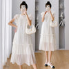 Elegant Ruffle Maternity Dress for Summer ATHLEXES