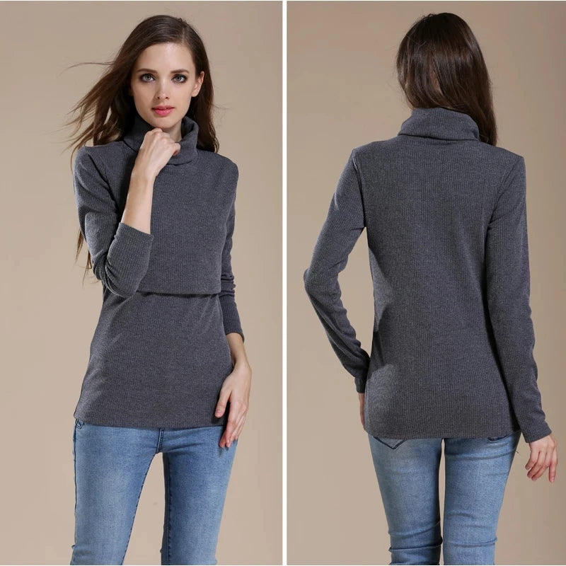 NurtureComfort Turtleneck Nursing Top ATHLEXES