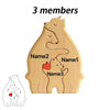 Personalized Wooden Bear Family Puzzle Decor Gift ATHLEXES