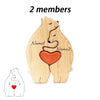 Personalized Wooden Bear Family Puzzle Decor Gift ATHLEXES