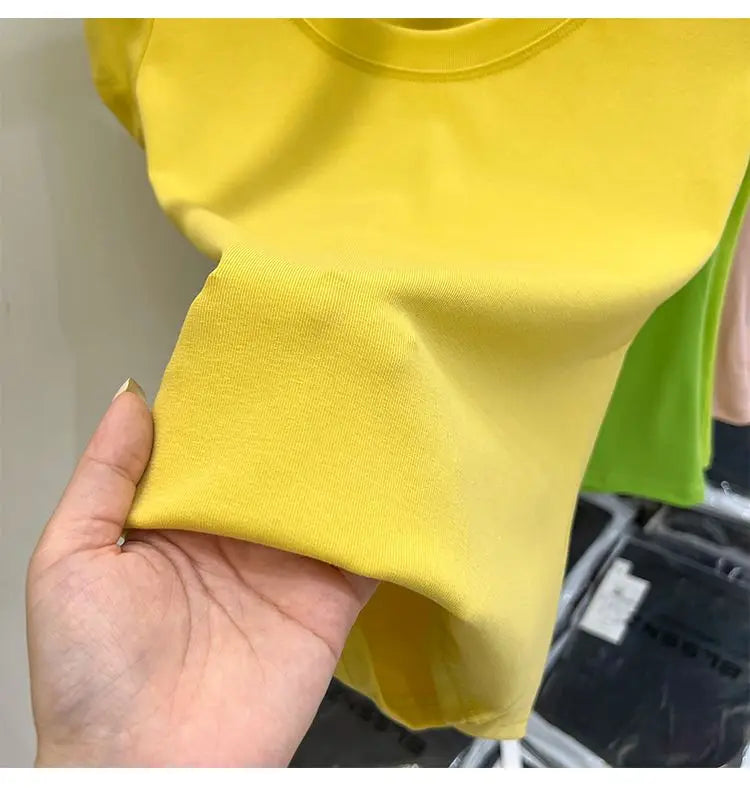 Cotton U-Neck Slimming Summer Tee for Women ATHLEXES
