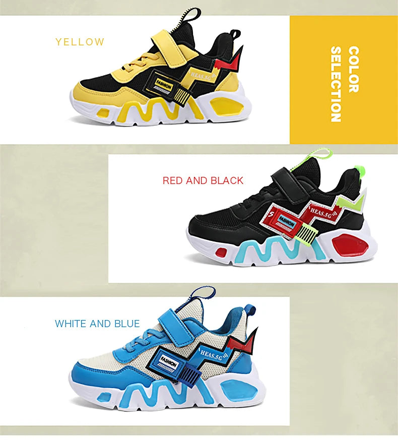 Kids Breathable Mesh Sneakers for Active Boys ATHLEXES