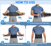 LumbarEase Adjustable Back Support Belt for Pain Relief ATHLEXES