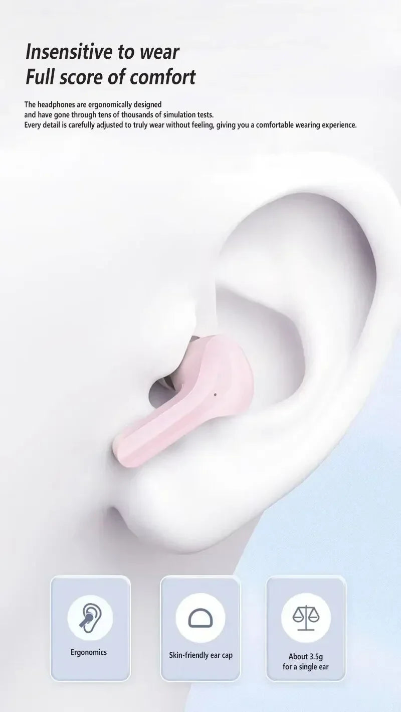 T2 HiFi Wireless Earphones with LED Power Display ATHLEXES