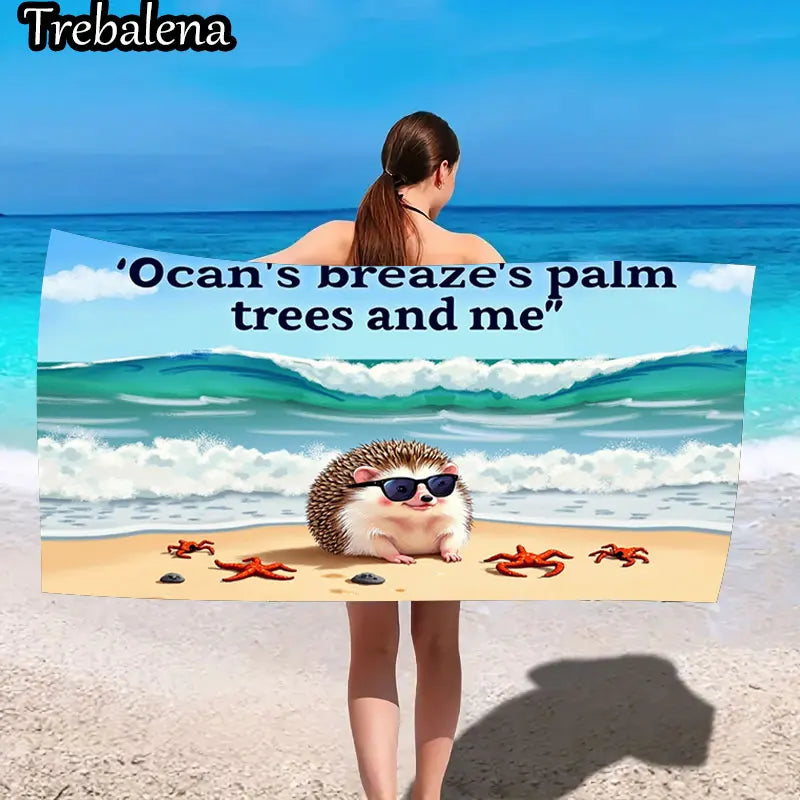 Ocean Breeze Palm Tree Beach Towel ATHLEXES