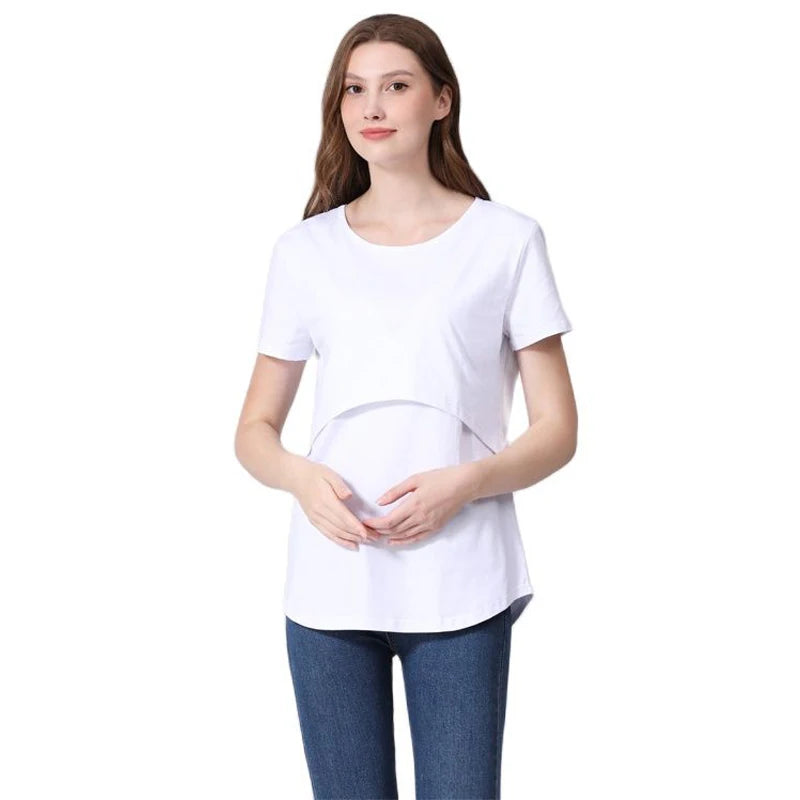 Maternity Comfort Stretch Tee for Breastfeeding ATHLEXES
