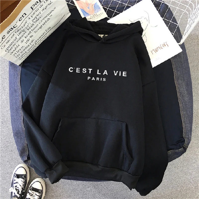Chic Spring Loose Fit Hoodie for Women ATHLEXES