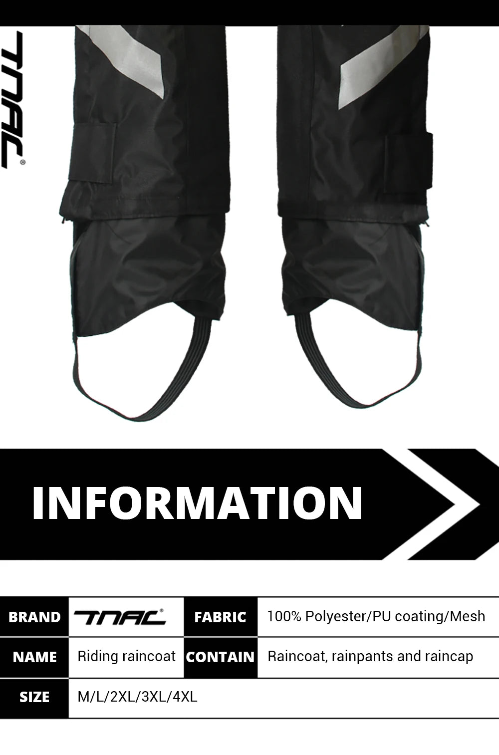 Reflective Waterproof Motorcycle Raincoat Suit ATHLEXES