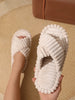 Cozy Chic Cross Strap Corduroy Slippers ATHLEXES