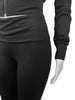 FAGADOER Casual Zip Pocket Crop Top & High Waist Leggings Set ATHLEXES
