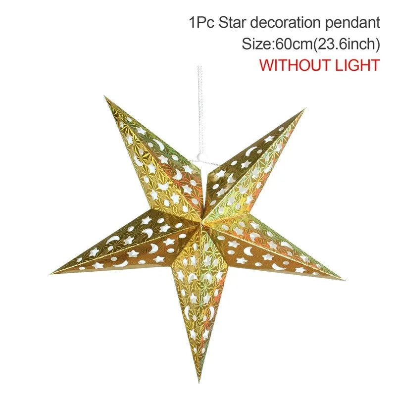 Eid Star Pendant: 30-75cm Festive Decor 2025 ATHLEXES