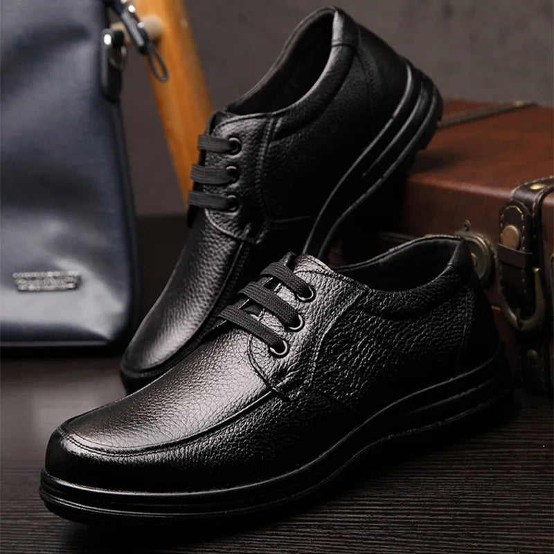 Luxurious Leather Casual Flats for Men - ZH740 ATHLEXES