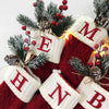 Festive Knitted Christmas Letter Stockings 2024 ATHLEXES
