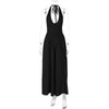 Chic White Backless Halter Dress for Summer Events ATHLEXES