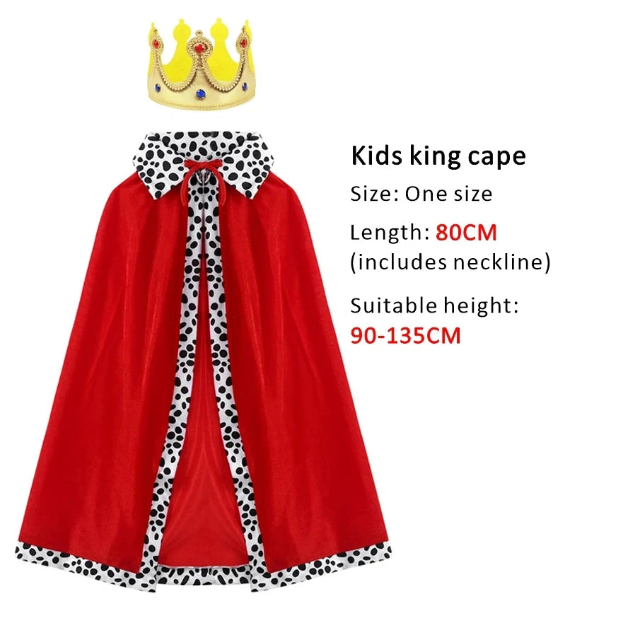 Royal Prince King Costume with Cloak & Crown ATHLEXES