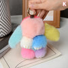 Chic 15cm Rabbit Fur Keychain for Bags & Gifts ATHLEXES
