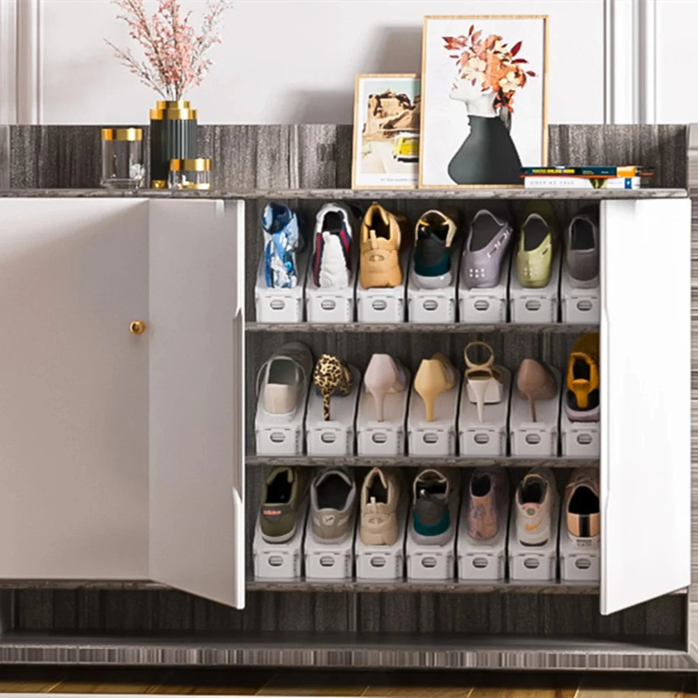 ShoeSavvy 12Pcs Adjustable Organizer Rack System ATHLEXES