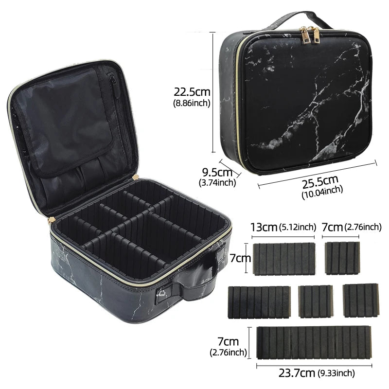 ChicTravel PU Leather Makeup Organizer ATHLEXES