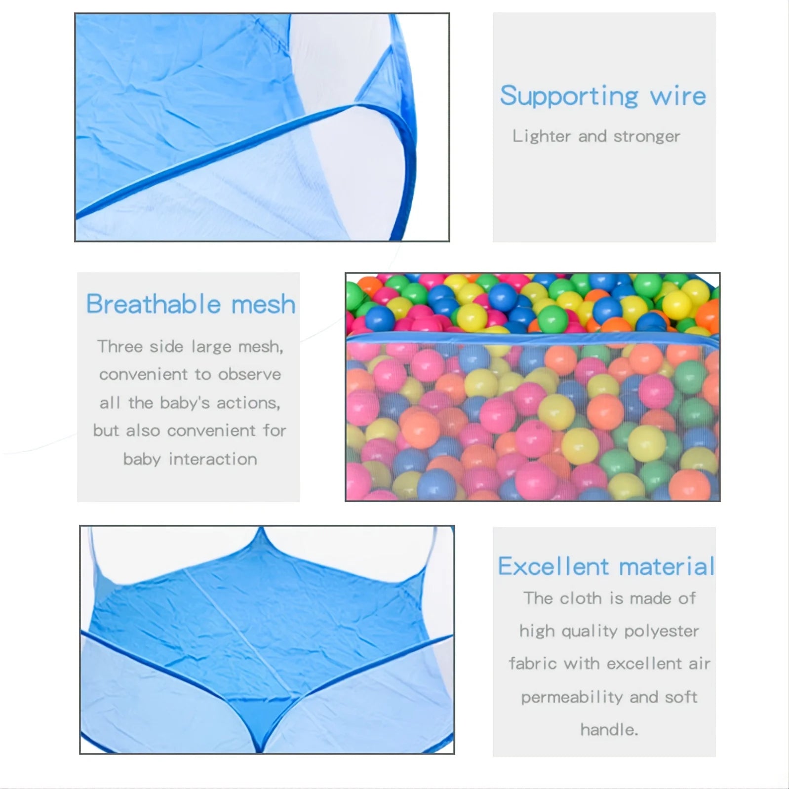 PlaySafe Indoor Ball Pool Tent for Babies ATHLEXES
