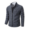 Velvet Warmth High Collar Cardigan for Men - Winter Knitwear ATHLEXES