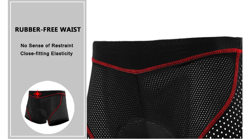 X-TIGER Men's 5D Gel Pad Cycling Shorts ATHLEXES