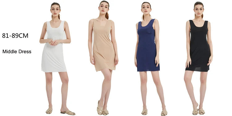 SilkFeel Plus Size Full Slip Dress ATHLEXES
