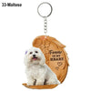 Heartfelt Dog Angel Pendant Keychain ATHLEXES