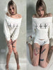 Gothic Chic Boat Neck Long Sleeve Top for Women ATHLEXES