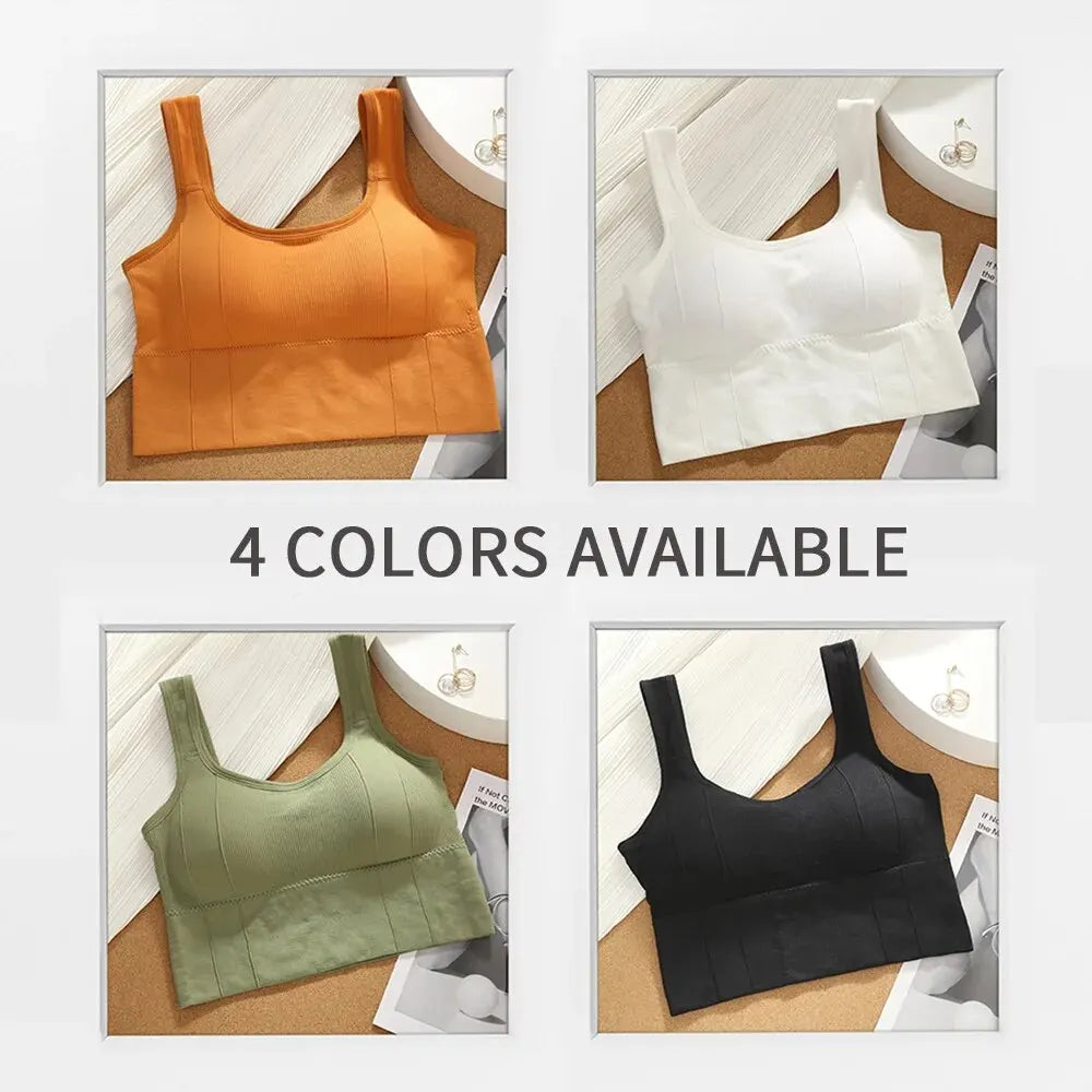 Seamless Comfort Crop Tops with Built-In Support ATHLEXES