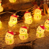 Christmas Lights String Santa Claus Snowman USB Garland LED Christmas Tree Decorative Light Party New Year's Decor Natal droship ATHLEXES