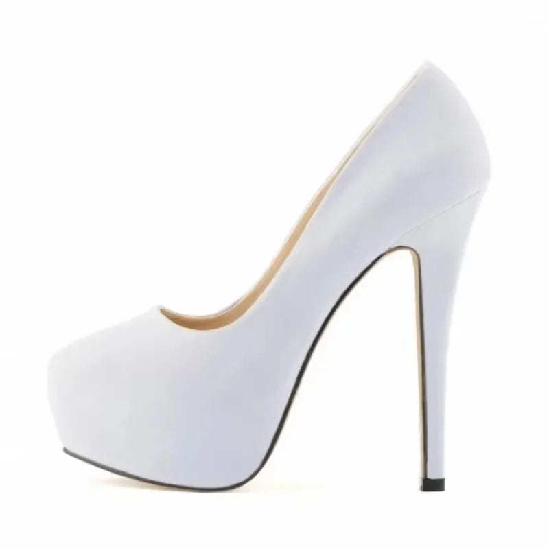 Stiletto Glam: 14cm Women’s Platform Pumps for Party & Wedding ATHLEXES