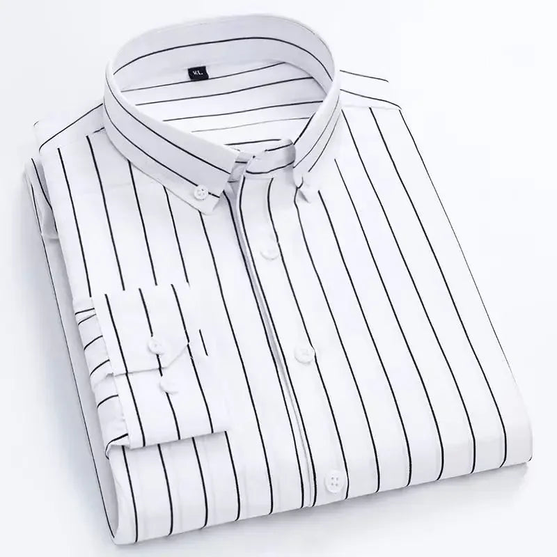 StripeLine Long Sleeve Slim Shirt ATHLEXES