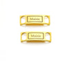 Luxury Personalized Shoe Lace Buckles with Engraved Text ATHLEXES