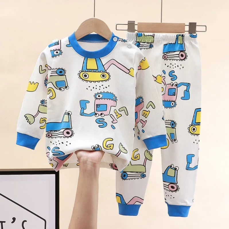 CozyCotton Cartoon Toddler Pajama Set ATHLEXES