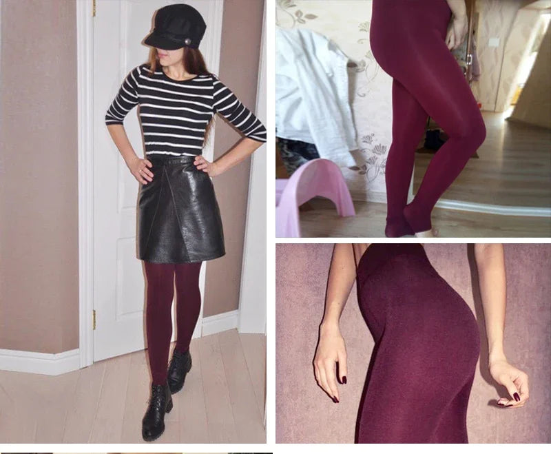 Velvet Luxe High Waist Winter Leggings for Women ATHLEXES