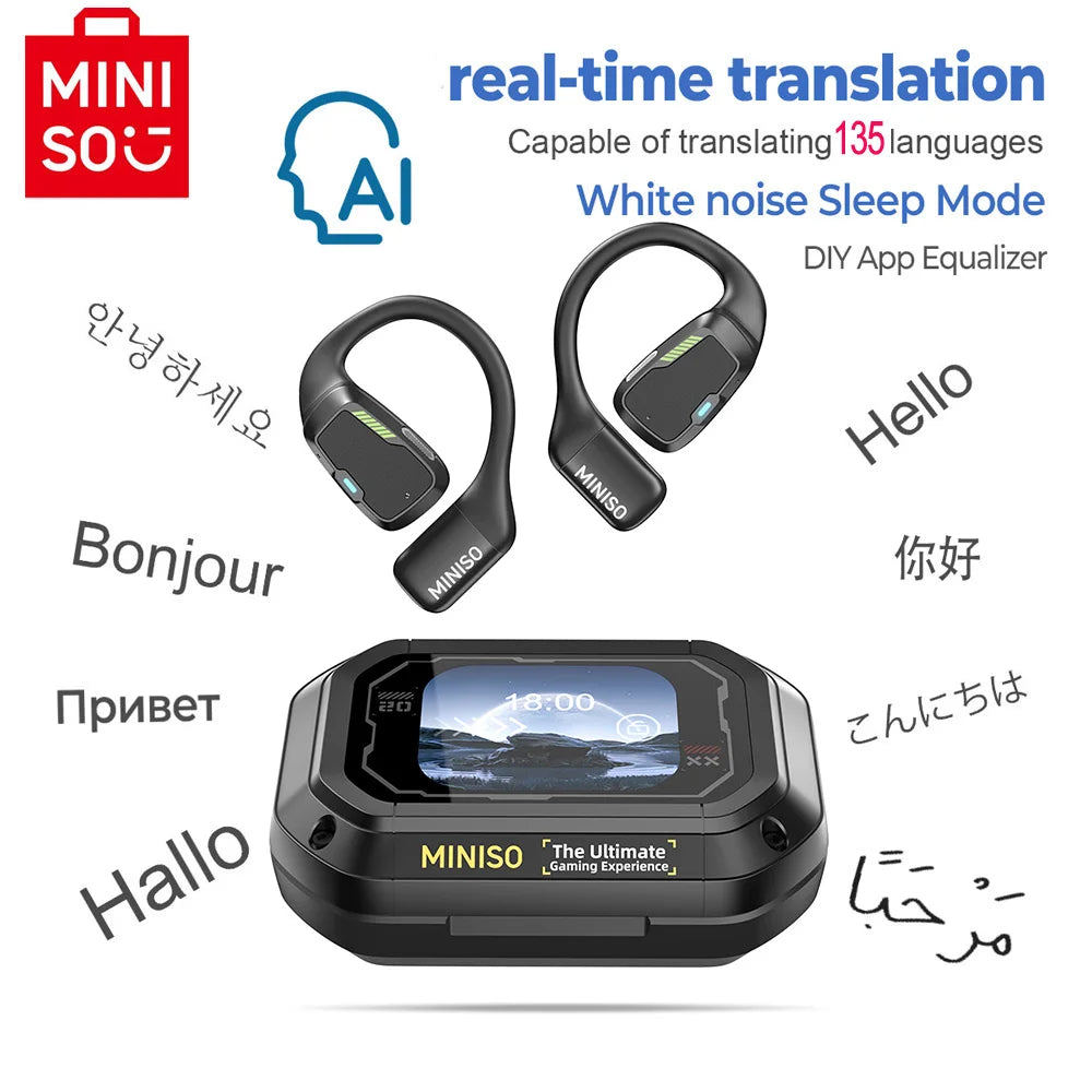 AI Translator MINISO M98 Sport Bluetooth Earbuds ATHLEXES
