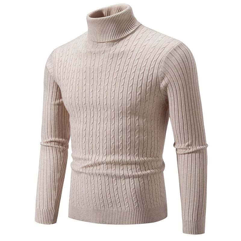 Elevate Warmth Men's Turtleneck Sweater Pullover ATHLEXES