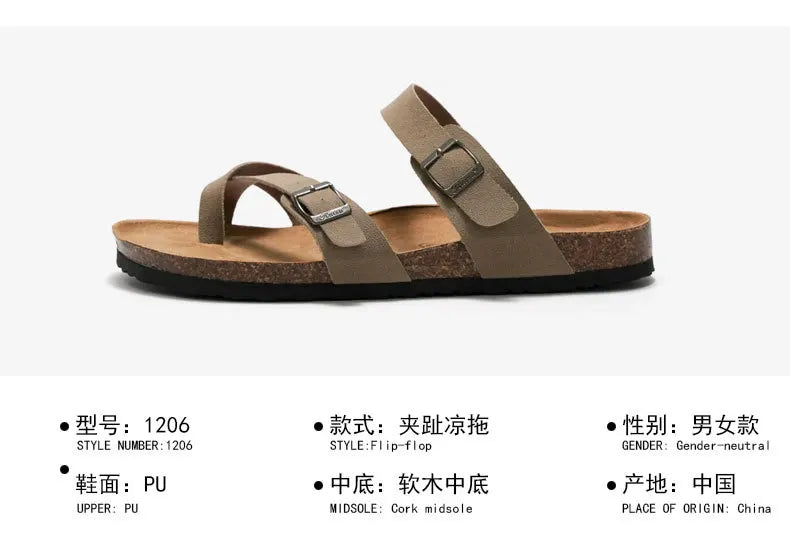 Cork Breeze Summer Sandals for Men - Stylish Beach Footwear ATHLEXES