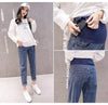 Elegant High-Waisted Maternity Jeans 2024 Collection ATHLEXES