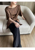 Chic Satin Half Sleeve Blouse for Women ATHLEXES