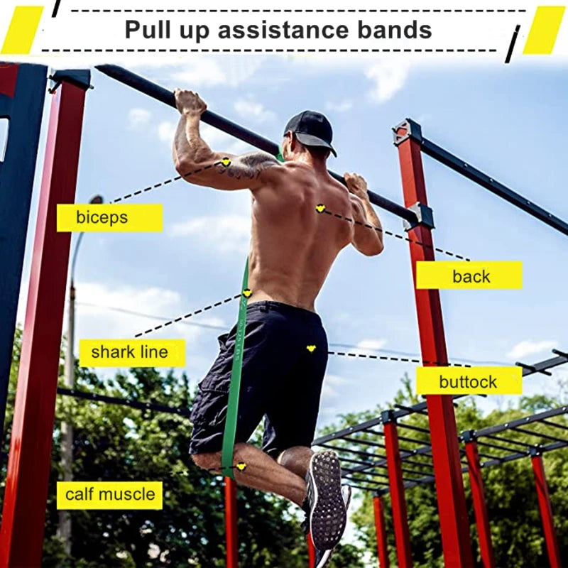 EliteFlex Latex Stretch Resistance Bands for Workouts ATHLEXES