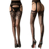 Seductive Fishnet Crotchless Pantyhose with Suspenders ATHLEXES