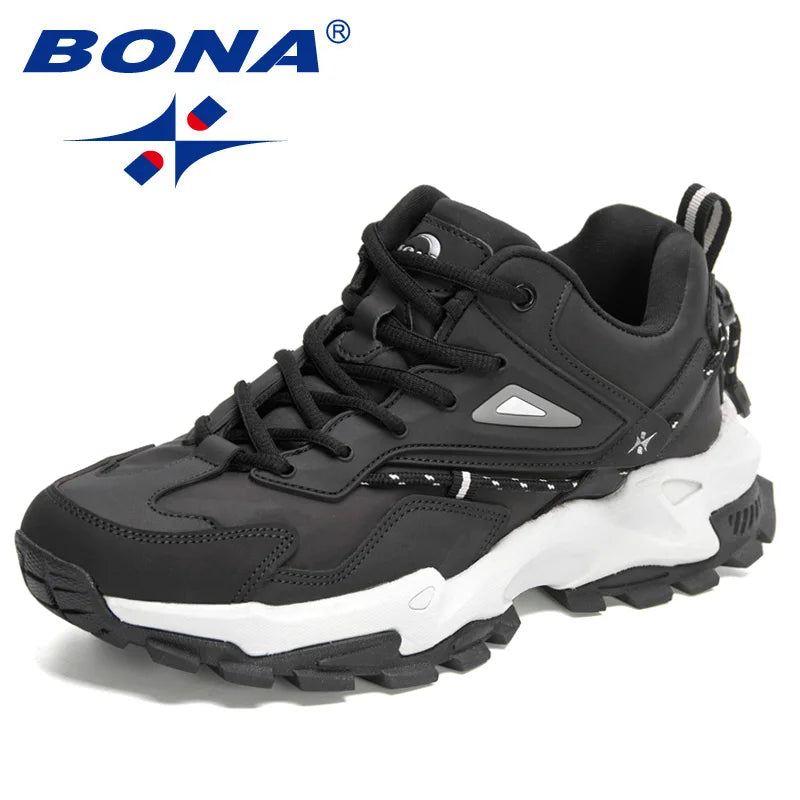 BONA 2022 Fashion Leather Breathable Casual Sneakers ATHLEXES