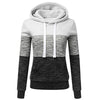 Tricolor Chic Women's Graphic Hoodie Sweatshirt ATHLEXES