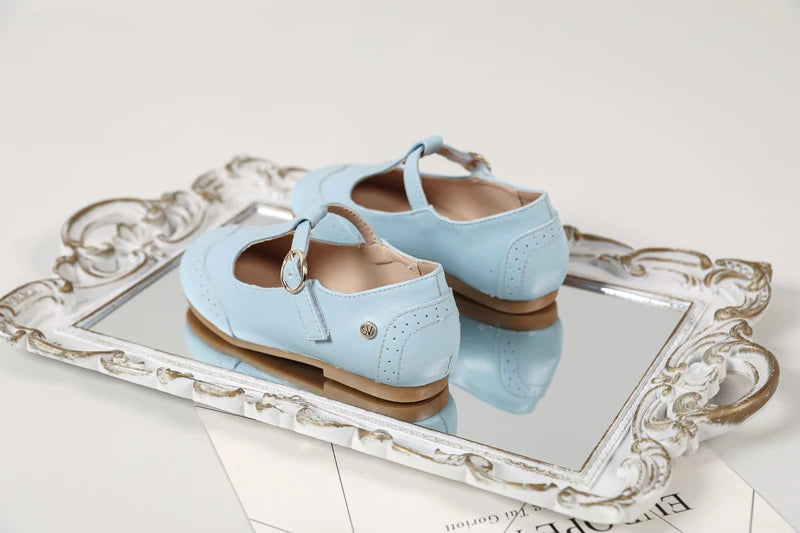 Princess Belle Kids' Mary Jane Leather Flats ATHLEXES