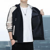 Spring Color Block Fleece Hoodie Jacket for Men ATHLEXES